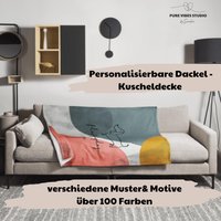Personalisierte Hunde Dackel Kuscheldecke - Flauschige Decke Mit Motiv- Geschenk Für Hundefans Weiche Wohndecke Hund von PureVibesStudiobyS