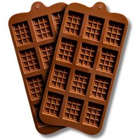 2 X Silikonformen Kleine Schokoladen Tafel 2 X Silikonformen Kleine Schokoladen Tafel von PureXocolate
