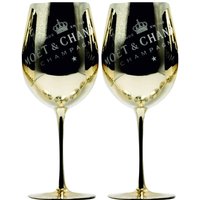 Moet Chandon Gläser in Gold Imperial Champagner Limited Ibiza Edition Neu 2 Stück von Pureglasses