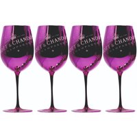 Moet Chandon Gläser in Pink Imperial Champagner Limited Ibiza Edition Neu 4 Stück von Pureglasses
