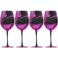 Moet Chandon Gläser in Pink Imperial Champagner Limited Ibiza Edition Neu 4 Stück von Pureglasses