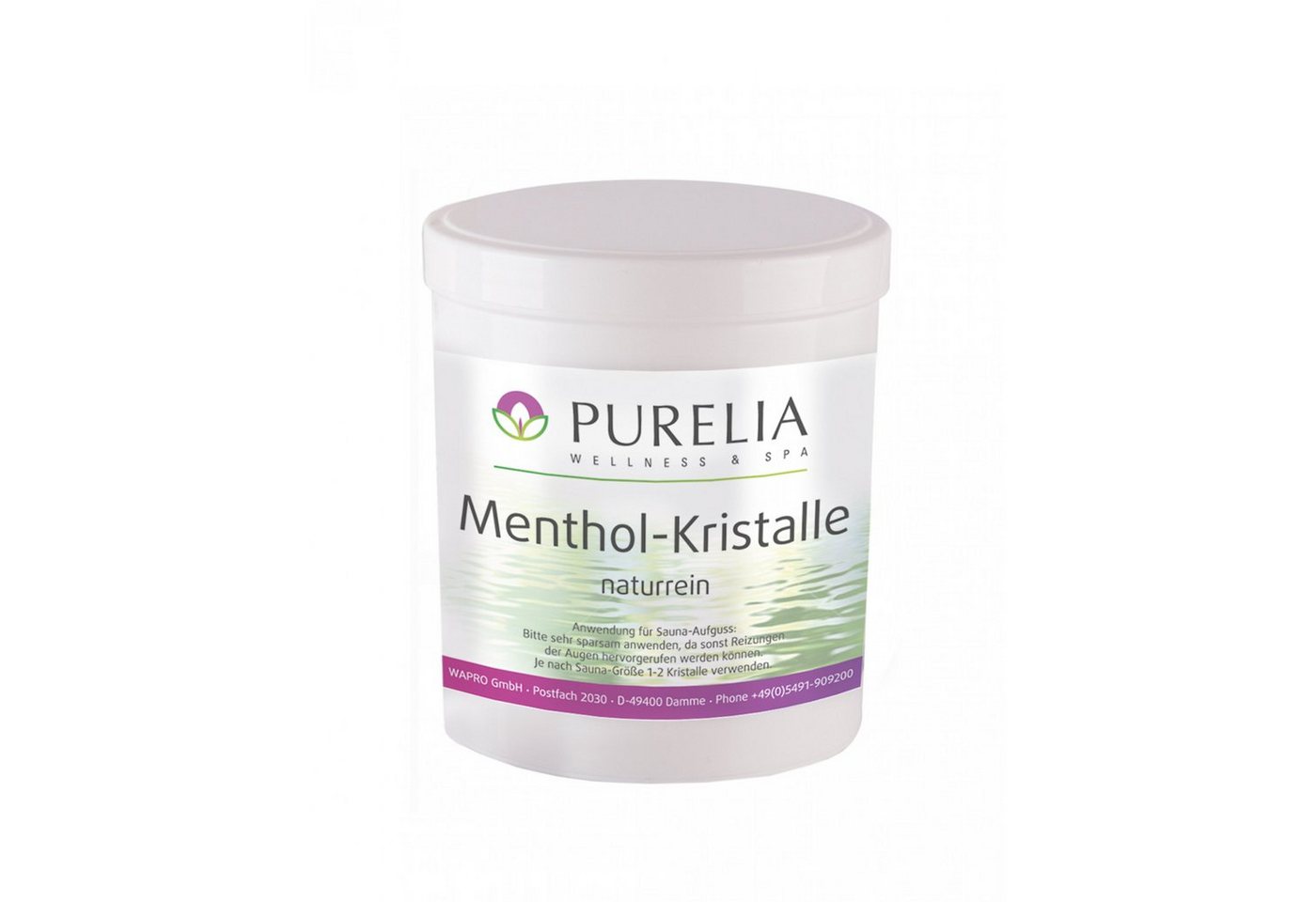 Purelia Aufgusskonzentrat PURELIA Mentholkristalle 250g naturrein Menthol Kristalle für Sauna von Purelia