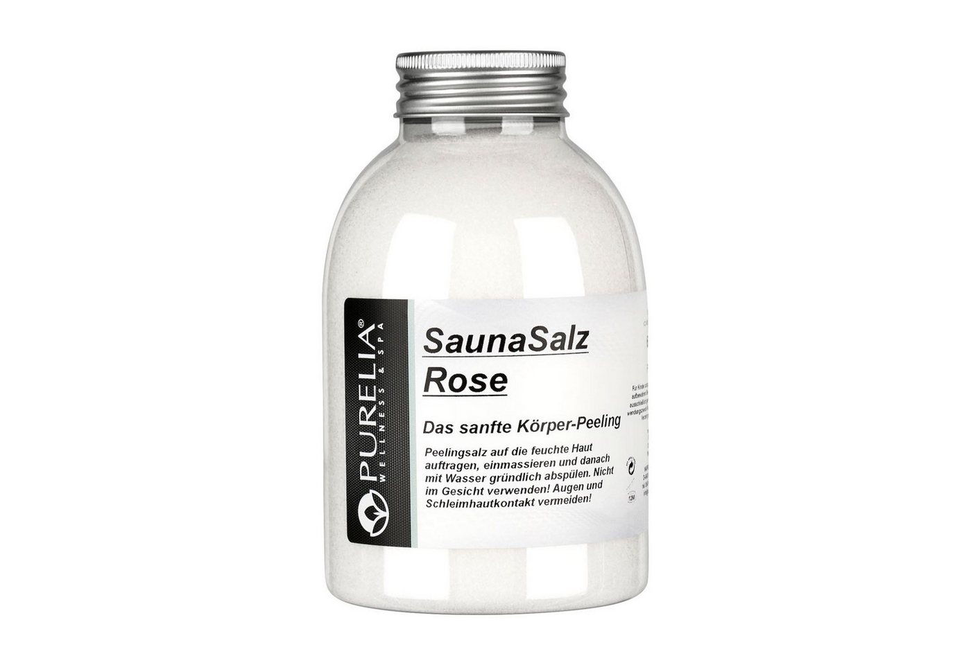 Purelia Sauna-Aufgussset PURELIA Sauna Salz Rose 650g Peelingsalz Sauna Salz Peeling von Purelia