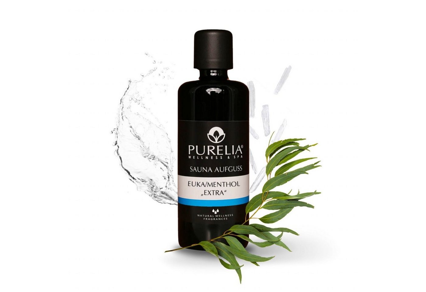 Purelia Aufgusskonzentrat PURELIA Saunaaufguss Euka-Menthol 100 ml natürlicher Sauna-Aufguss - von Purelia