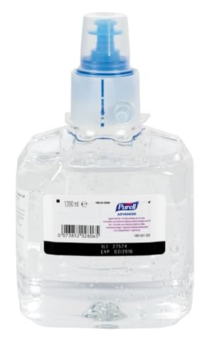 PURELL Advanced Hygienisches Händedesinfektionsmittel (LTX-12/1200ml) 1.200ml Nachfüllpack für den Seifenspender PURELL LTX-12 von Purell