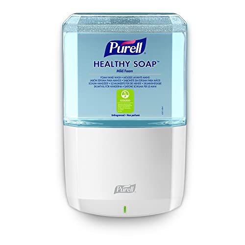 PURELL ES6 BERÜHRUNGSLOSER SEIFENSPENDER INKL. PURELL Healthy SOAP MILD Foam - SCHAUMSEIFE FÜR DIE HÄNDE NACHFÜLLUNG - Starter KIT, Weiß, 1200 ml von Purell