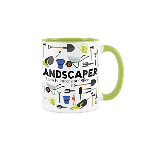 Purely Home Keramik-Tasse mit Aufschrift "Landscaper Gardener Tradie", robust von Purely Home