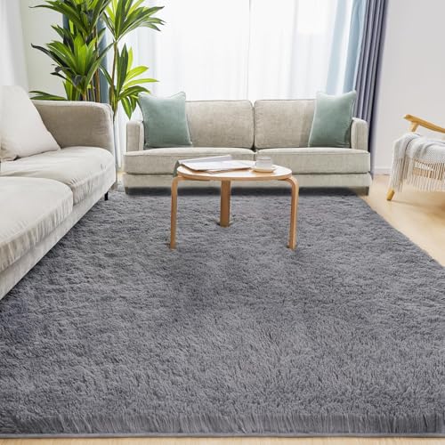 Puremy Wohnzimmer Teppich Flauschiger, Hochflor Teppichen Waschbar & Anti-Rutsch, Langflor Teppiche für Schlafzimmer & Kinderzimmer, Bettvorleger Matte, Grau, 240x340cm Puremy Wohnzimmer Teppich Flauschiger, Hochflor Teppichen Waschbar & Anti-Rutsch, Langflor Teppiche für Schlafzimmer & Kinderzimmer, Bettvorleger Matte, Grau, 240x340cm von Puremy