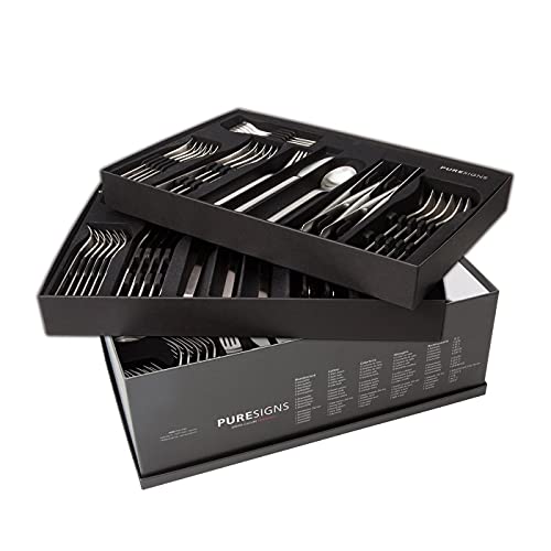 Puresigns Besteckset 88-teilig ONE edles Besteck-Set aus poliertem Edelstahl 18/10 glänzende Oberflächen, hohe Materialstärke Puresigns Besteckset 88-teilig ONE edles Besteck-Set aus poliertem Edelstahl 18/10 glänzende Oberflächen, hohe Materialstärke von Puresigns