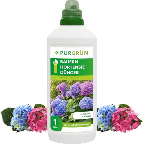 Purgrün Bauernhortensie-Dünger 1 Liter von Purgrün