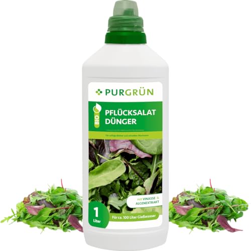 Purgrün Bio-Pflücksalat-Dünger 1 Liter von Purgrün