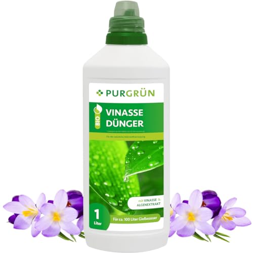 Purgrün® Bio-Vinasse-Dünger 1 Liter – Gesundes Wachstum & reiche Ernte – Premium-Flüssigdünger für den Bio-Anbau – Hohe Widerstandskraft dank extra Kalium – Konzentrat für 100 Liter Gießwasser Purgrün® Bio-Vinasse-Dünger 1 Liter – Gesundes Wachstum & reiche Ernte – Premium-Flüssigdünger für den Bio-Anbau – Hohe Widerstandskraft dank extra Kalium – Konzentrat für 100 Liter Gießwasser von Purgrün