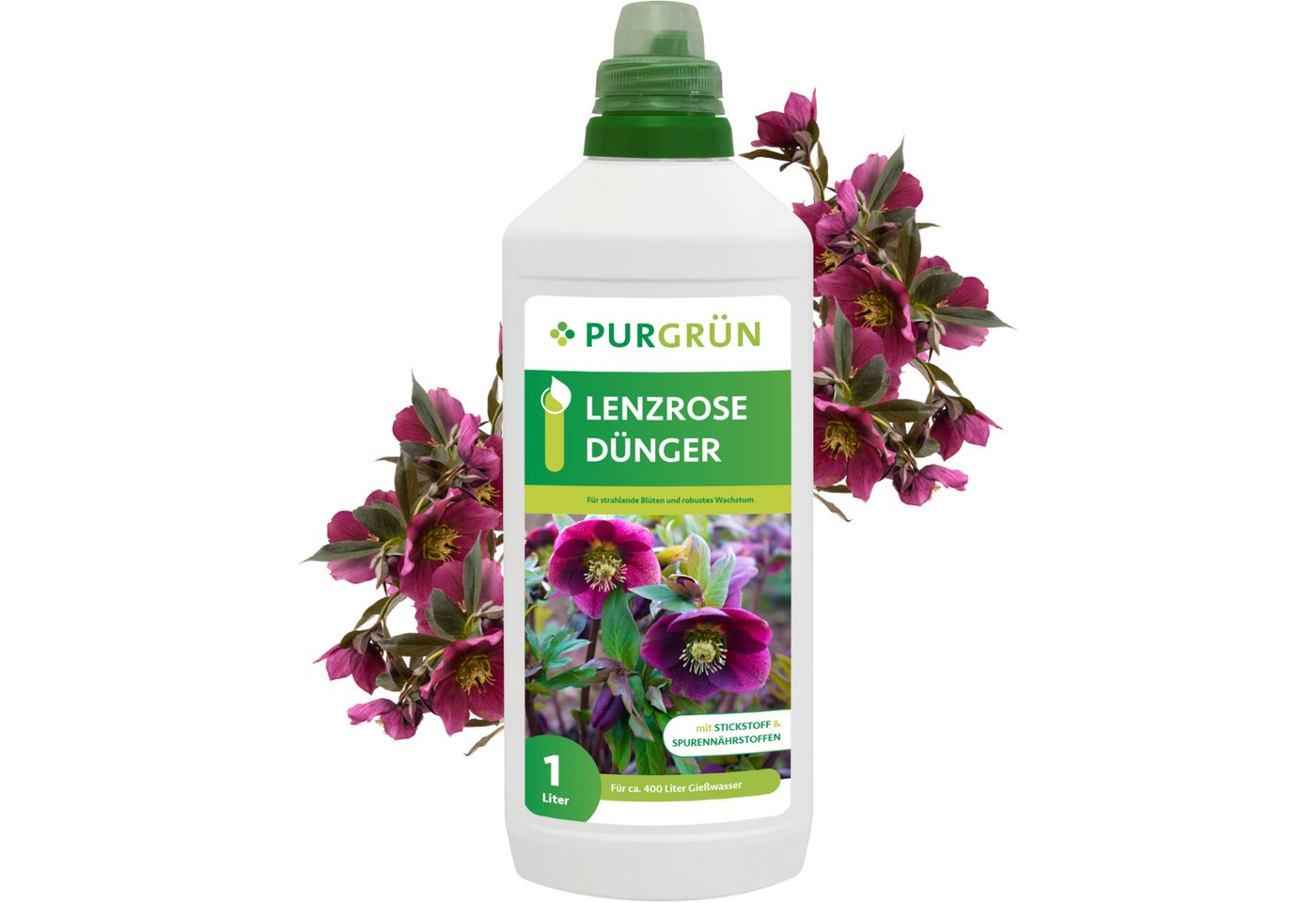Purgrün Blumendünger Purgrün Bio Lenzrose Dünger, NPK 6+3+8, Magnesium, 1 kg, Flüssigdünger, Intensive Blütenbildung dank extra Phosphor Purgrün Blumendünger Purgrün Bio Lenzrose Dünger, NPK 6+3+8, Magnesium, 1 kg, Flüssigdünger, Intensive Blütenbildung dank extra Phosphor von Purgrün