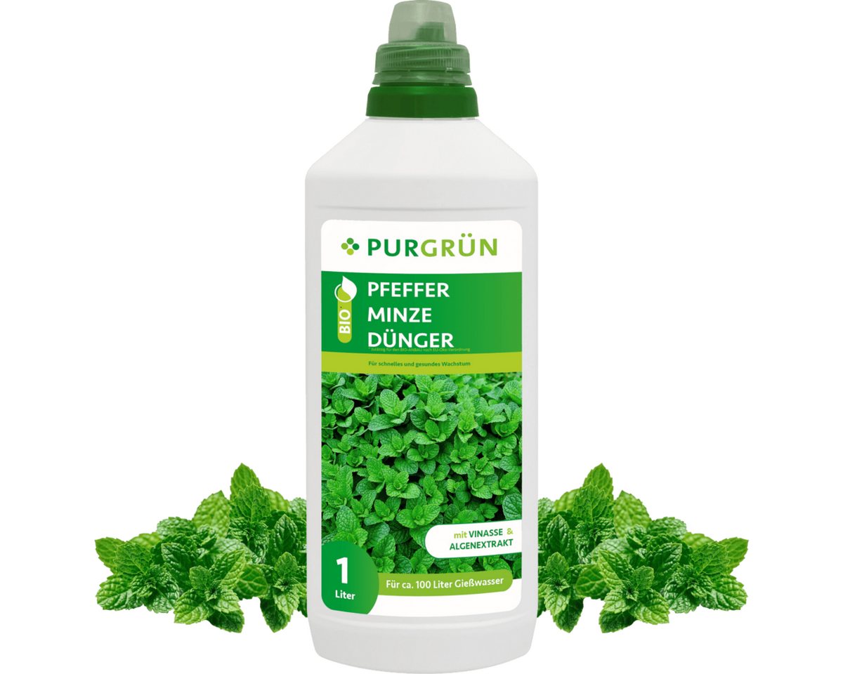Purgrün Kräuterdünger Purgrün Bio Pfefferminze Dünger, NPK 4+1+7, Algenextrakt, 1 Liter, Flüssigdünger, extra Kalium für kräftiges Wachstum Purgrün Kräuterdünger Purgrün Bio Pfefferminze Dünger, NPK 4+1+7, Algenextrakt, 1 Liter, Flüssigdünger, extra Kalium für kräftiges Wachstum von Purgrün
