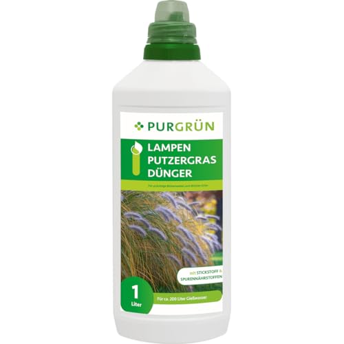 Purgrün® Lampenputzergras-Dünger 1 Liter – Schnell wirksame mineralische Rezeptur – Premium-Flüssigdünger mit Spurennährstoffen – NPK 10+4+6 – Stärkt die Widerstandskraft – Für kräftige Ziergräser Purgrün® Lampenputzergras-Dünger 1 Liter – Schnell wirksame mineralische Rezeptur – Premium-Flüssigdünger mit Spurennährstoffen – NPK 10+4+6 – Stärkt die Widerstandskraft – Für kräftige Ziergräser von Purgrün