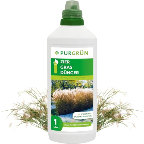 Purgrün® Ziergras-Dünger 1 Liter – Fördert schnelles, gesundes Wachstum – Hohe Widerstandskraft dank Kalium – Premium-Dünger mit Spurennährstoffen – Konzentrat für bis zu 400 Liter Gießwasser Purgrün® Ziergras-Dünger 1 Liter – Fördert schnelles, gesundes Wachstum – Hohe Widerstandskraft dank Kalium – Premium-Dünger mit Spurennährstoffen – Konzentrat für bis zu 400 Liter Gießwasser von Purgrün