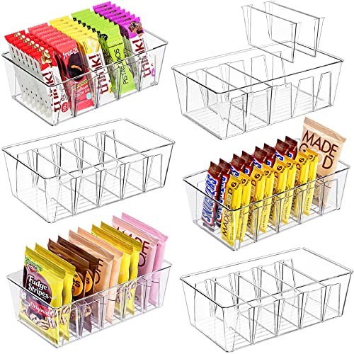 Puricon 6 Stück Snack Aufbewahrungsbox, stapelbarer Lebensmittel Organizer aus BPA-Frei Kunststoff, Kasten mit Vier herausnehmbare Trennwände, Lebensmittelaufbewahrung Küche Aufbewahrung Organisation Puricon 6 Stück Snack Aufbewahrungsbox, stapelbarer Lebensmittel Organizer aus BPA-Frei Kunststoff, Kasten mit Vier herausnehmbare Trennwände, Lebensmittelaufbewahrung Küche Aufbewahrung Organisation von Puricon