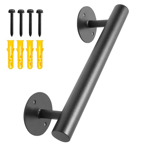 Purife Treppengeländer aus Eisen, kurz, 300 cm, schwarz, matt, Treppengeländer für Innentreppen – Outdoor-Handgeländer für Garage, Keller, Veranda-Stufen, Sicherheits-Haltegriffe für Behinderte, Purife Treppengeländer aus Eisen, kurz, 300 cm, schwarz, matt, Treppengeländer für Innentreppen – Outdoor-Handgeländer für Garage, Keller, Veranda-Stufen, Sicherheits-Haltegriffe für Behinderte, von Purife