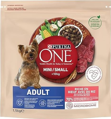 Nestlé Purina Petcare One My Dog Kroketten für kleine Hunde 1–10 kg verschiedene Geschmacksrichtungen , 1 Stück Nestlé Purina Petcare One My Dog Kroketten für kleine Hunde 1–10 kg verschiedene Geschmacksrichtungen , 1 Stück von PURINA ONE