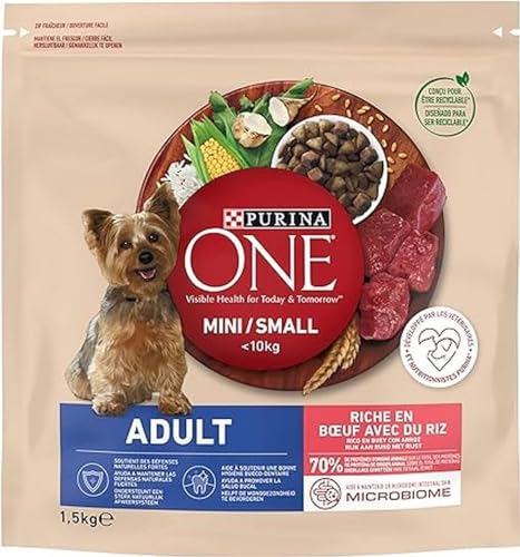 Nestlé Purina Petcare One My Dog Kroketten für kleine Hunde 1–10 kg verschiedene Geschmacksrichtungen , 1 Stück von Purina ONE