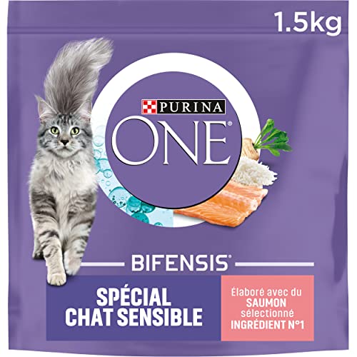 Purina One Kroketten für Katzen, Merkmal des Tieres wählbar, 1,5 kg – 6 Packungen (9 kg) von Purina ONE