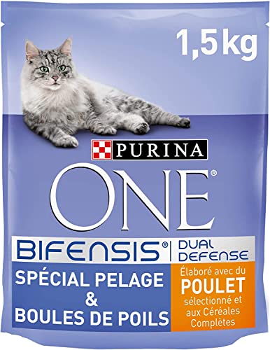 Purina One Kroketten für Katzen, Merkmal des Tieres wählbar, 1,5 kg – 6 Packungen (9 kg) von Purina ONE