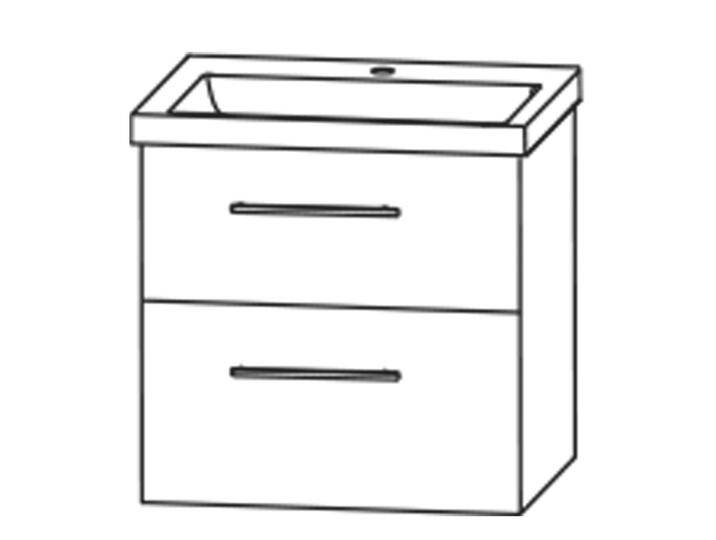 Puris c!mano Waschtischset 62 cm mit Waschtischunterschrank mit 2 Auszügen, Griff 329 2094275 Puris c!mano Waschtischset 62 cm mit Waschtischunterschrank mit 2 Auszügen, Griff 329 2094275 von Puris