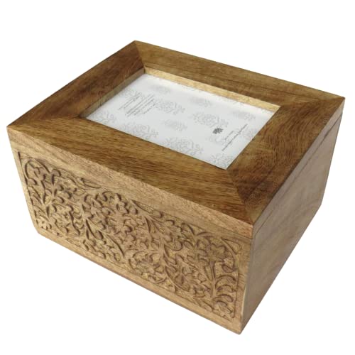 Erinnerungsbox aus Holz, mit integriertem Bilderrahmen – für Erinnerungen von Purity Style