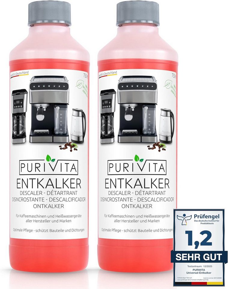 Purivita Universal Entkalker 2x 750ml Flasche +1 Fl. Kostenlos dazu !! Flüssigentkalker (Universal Entkalker) von Purivita