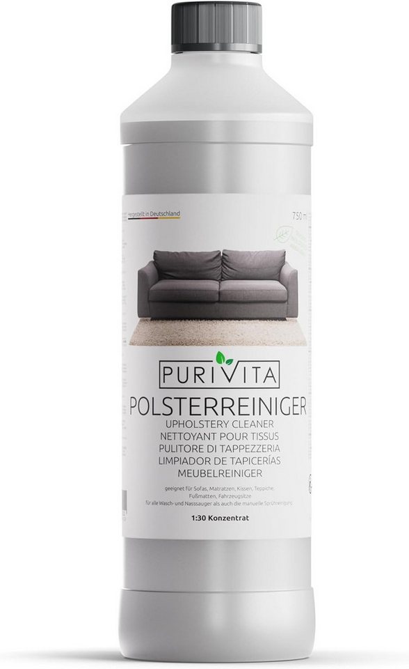 Purivita PURIVITA® Polsterreiniger Konzentrat 1:30, 750ml Polsterreiniger von Purivita