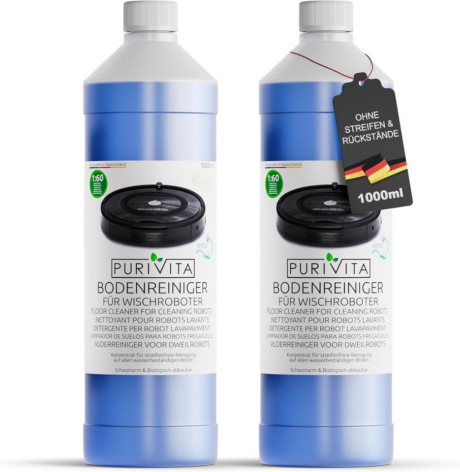 Purivita PURIVITA - Bodenreiniger Wischroboter - 1000ml Fussbodenreiniger Purivita PURIVITA - Bodenreiniger Wischroboter - 1000ml Fussbodenreiniger von Purivita