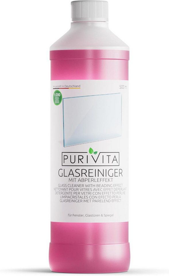 Purivita Purivita 1:200 Glasreiniger mit Abperleffekt 500ml Glasreiniger Purivita Purivita 1:200 Glasreiniger mit Abperleffekt 500ml Glasreiniger von Purivita