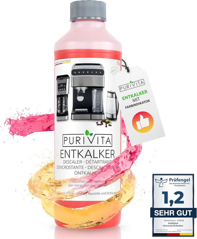 Purivita Purivita Flüssigentkalker, Universal 750ml +1 Fl. Kostenlos dazu ! Flüssigentkalker (Universal Entkalker) von Purivita