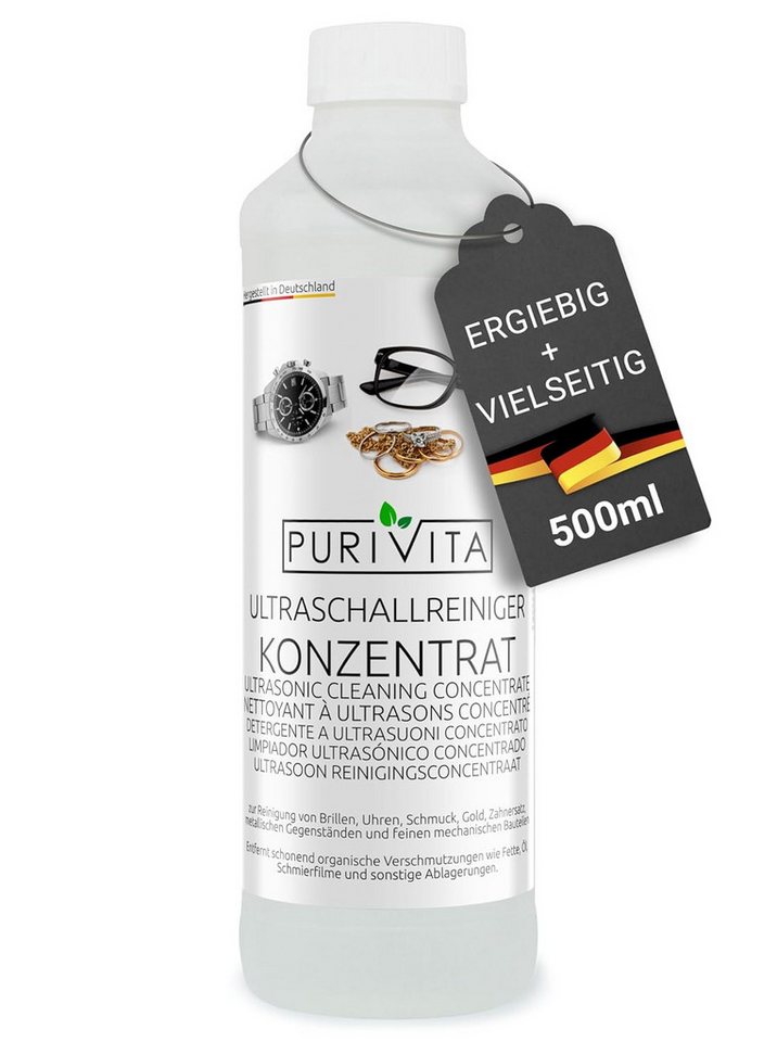 Purivita Ultraschallreiniger PURIVITA Ultraschallreiniger - Konzentrat - 500 ml von Purivita