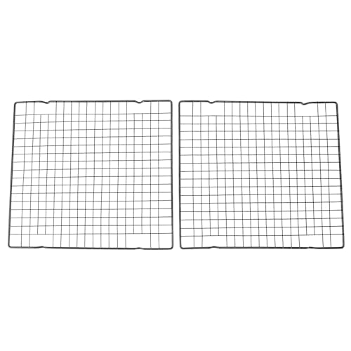 2 -piece -Kühlregal, Schwarzes Kohlenstoffstahl Nicht -Stick -Netzschale, Ofen -Grillregal, geeignet zum Backen, Kochen und Trocknen, geeignet für Heimküchen, Camping im Freien, 2 -piece -Kühlregal, Schwarzes Kohlenstoffstahl Nicht -Stick -Netzschale, Ofen -Grillregal, geeignet zum Backen, Kochen und Trocknen, geeignet für Heimküchen, Camping im Freien, von Purokise