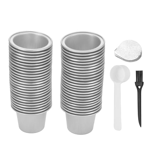 50pcs Aluminiumfoliendeckel Deckel, Kaffee -Pod -Dichtungsdeckel Premium -Wärme -Profession (Silver) von Purokise