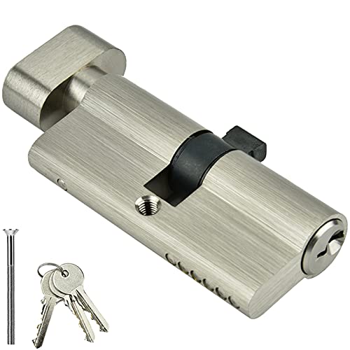 Copper Single Open Lock Cylinder Bedroom Lock Cylinder with Keys High Security Protection Durable for Wooden Doors Aluminum Doors 60mm 70mm 3 Keys (35) von Purokise