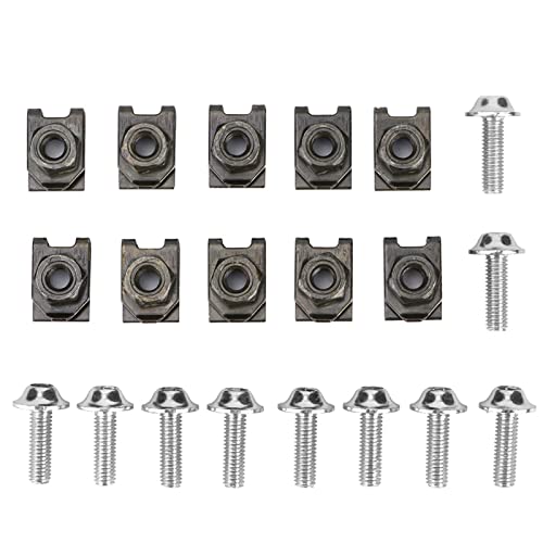 Kit de pernos de carenado de motocicletas con tornillos de estante de aluminio de de aluminio (plata) von Purokise