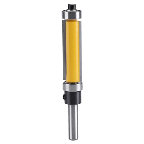 Oberer Boden, bündig Trimm-Fräser, 1,5-Zoll-Klinge, 6,35mm Schaft-Karbid-Holz bearbeitungs schneider für Massivholz, MDF, Sperrholz-Kanten besatz von Purokise
