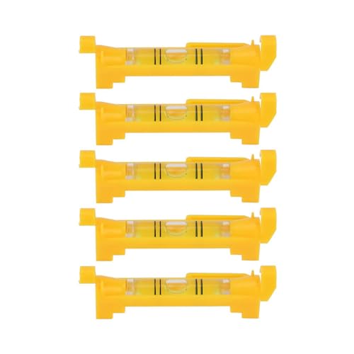 Purokise String Line Spirit Level Mini Rope Bubble Level Hanging Line Leveler High Precision for Bricklaying Plumbing Guttering Tiling Acrylic ABS Material 5pcs von Purokise