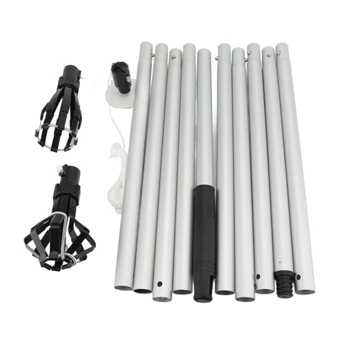 Purokise Teleskop -Aluminiumstange, Lampen -Demontage -Kit, geeignet für eingebettete Lichter, Teleskopverlängerungsstäbe, hohe Decken, hohe Deckenbirnenwechsler mit Körben und Purokise Teleskop -Aluminiumstange, Lampen -Demontage -Kit, geeignet für eingebettete Lichter, Teleskopverlängerungsstäbe, hohe Decken, hohe Deckenbirnenwechsler mit Körben und von Purokise