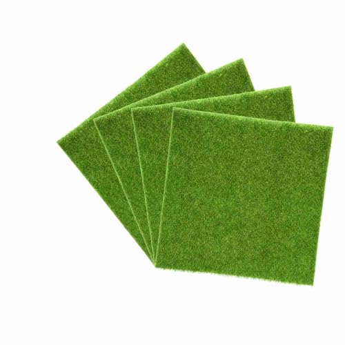 Synthetisches künstliches Gras, synthetische Grasquadratmatten Graspolster für Hunde Garten Mikrolandschaft Verzierament leicht zu reinigen falsche Gras für Hunde im Freien im (30 * 30 cm) von Purokise