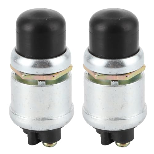 Zweiteiliger Hornmotor -Startschalter Single Stange Single Wurf Pushbutton Starter 50A 12 V für Autos, Boote, Yachten, Lastwagen, Rasentraktoren, Schienenfahrzeuge von Purokise