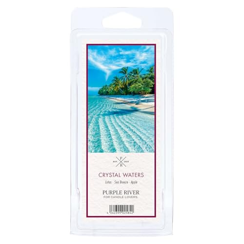 Purple River Duftwachs für Duftlampe | 4er Set Crystal Waters | Duftwachs Entspannung | 10 Wax Melts für Duftlampe | Raumduft für Aromatherapie | 6h Duftdauer je Wax Melt Purple River Duftwachs für Duftlampe | 4er Set Crystal Waters | Duftwachs Entspannung | 10 Wax Melts für Duftlampe | Raumduft für Aromatherapie | 6h Duftdauer je Wax Melt von Purple River Candle