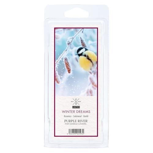 Purple River Duftwachs für Duftlampe | 4er Set Winter Dreams | Duftwachs Winter | 10 Wax Melts für Duftlampe | Raumduft für Aromatherapie | 6h Duftdauer je Wax Melt Purple River Duftwachs für Duftlampe | 4er Set Winter Dreams | Duftwachs Winter | 10 Wax Melts für Duftlampe | Raumduft für Aromatherapie | 6h Duftdauer je Wax Melt von Purple River Candle
