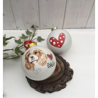 Handbemalter Haustier Globus Benutzerdefinierte Hunde & Katzen Gedenkschmuck Handbemalter Haustier Globus Benutzerdefinierte Hunde & Katzen Gedenkschmuck von PurpleGlazePotteryUK