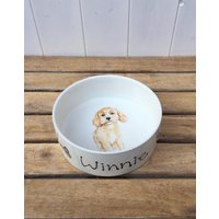 Handbemalter Haustier Portrait Napf Personalisierter Fressnapf Für Hunde Oder Katzen Handbemalter Haustier Portrait Napf Personalisierter Fressnapf Für Hunde Oder Katzen von PurpleGlazePotteryUK