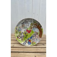 Personalisierter Meilenstein Geburtstagsteller Aus Keramik Handbemaltes Keramikandenken Für Die Familie von PurpleGlazePotteryUK