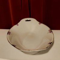 Tiefe Servierschale Mit Henkeln Des Deutschen Herstellers Jäger Verziert Lila Blumen Und Goldenem Rand Vintage 30S von PurpleRosesAntiek