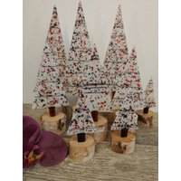 Tischplatte Aus Geschmolzenem Glas, Birkensockel, Dichroic Rot, Schwarz Und Weiß, Weihnachtsdekoration, Kaminsims Dekoration Winterurlaub Tischplatte Aus Geschmolzenem Glas, Birkensockel, Dichroic Rot, Schwarz Und Weiß, Weihnachtsdekoration, Kaminsims Dekoration Winterurlaub von PurpleSlugGlassArt